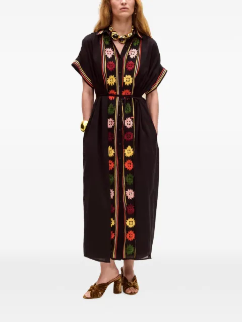 Carolina K Valerie kaftan dress Black 126D18