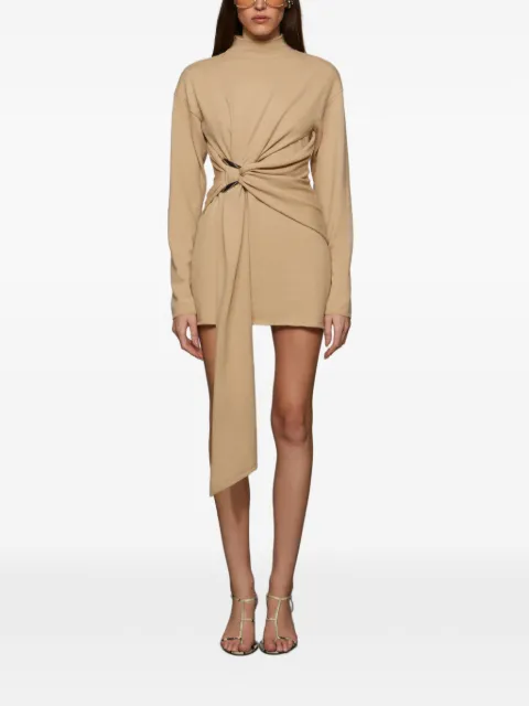 Et Ochs Poala gathered draped dress Neutrals 70115424
