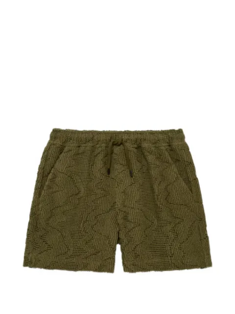OAS Company jacquard-knit drawstring shorts Green 501303
