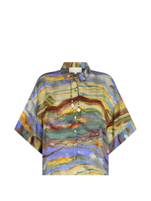 Carolina K Kimono beaded shirt Yellow 126SA01