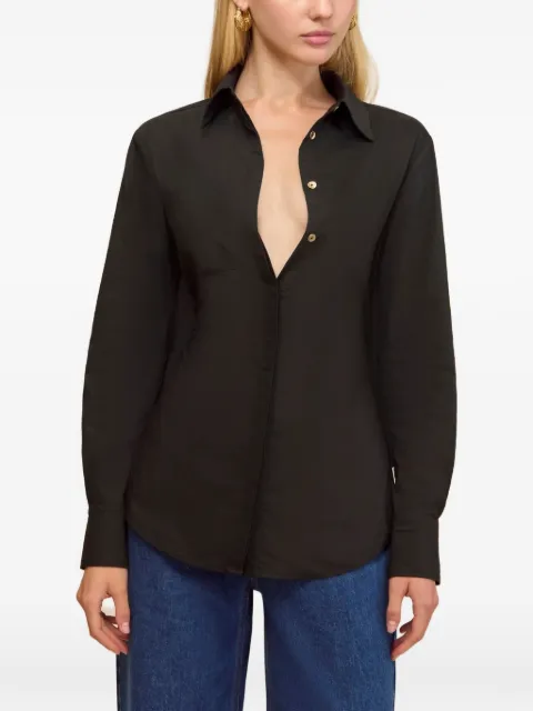 Cult Gaia Emelyn open-back shirt Black TP28915CO3123