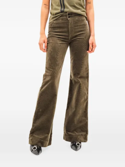 ASKK NY Brighton corduroy flared trousers Green W1236C221