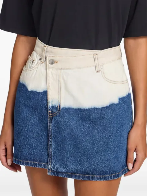 VIKTORIA & WOODS Silverado ombre-wash mini skirt Blue W3328