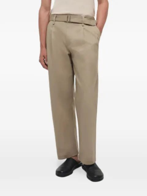 SIMKHAI belted pleated trousers Neutrals 1264004