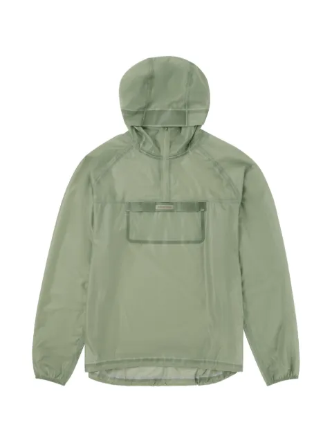 AMUNDSEN half-zip hooded jacket Green MAN681401
