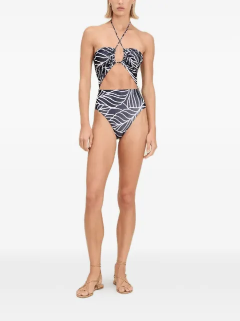 Devon Windsor Amal cutout swimsuit Blue SU25503F