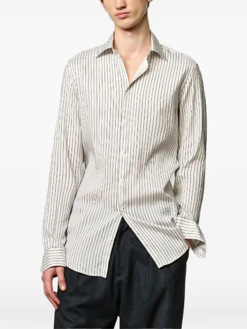 Massimo Alba Genova vertical-stripe shirt Neutrals M28U0GENOVT4710