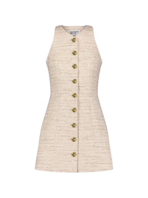 Matthew Bruch tweed mini dress Neutrals 25SS1144NTT