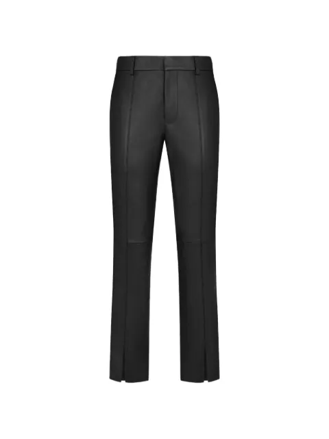 Blazé Milano Smiley panelled leather trousers Black ALE01VV