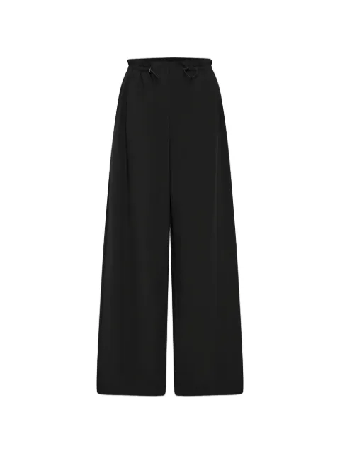 St. Agni Petit paperbag-waist drawstring trousers Black S25517BLK