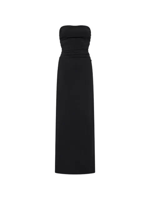 St. Agni ruched strapless maxi dress Black R25902BLK