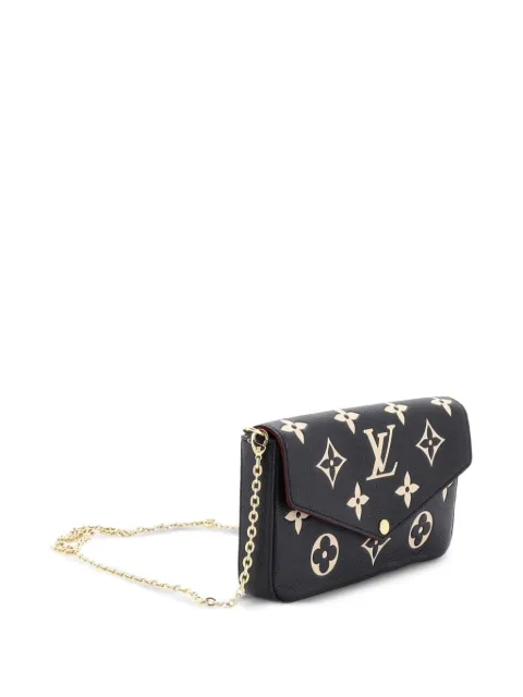 Louis Vuitton Pre-Owned Felicie Pochette Bicolor Monogram Empreinte Giant crossbody bag Black VBHIVWIJGPK177XI