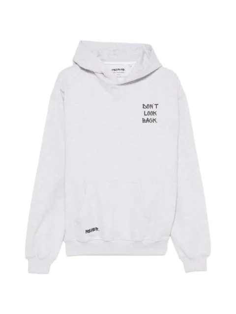 GEORGE. slogan-print hoodie Grey DRIFTG1HDHVY014