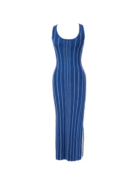 HEVRON Rose Knit striped ribbed-knit dress Blue HSP25D070