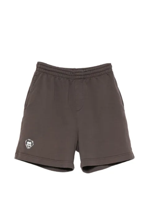 GEORGE. logo-print shorts Brown CIPHERG1SHHVY020