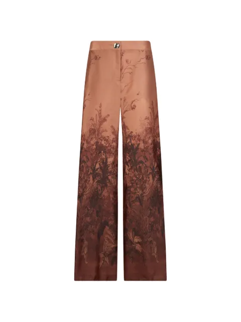 LIU JO printed twill palazzo pants Neutrals CA6335TS01A