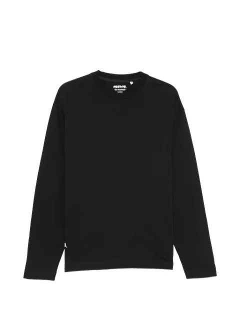 GEORGE. long-sleeve cotton T-shirt Black HORIZONG1LSHVY010