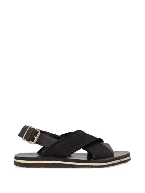 Marni Pre-Owned Fussbett crossover slingback sandals Black MU26032150