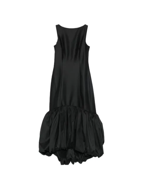 Róhe bubble-hem scoop-back midi dress Black 41833202