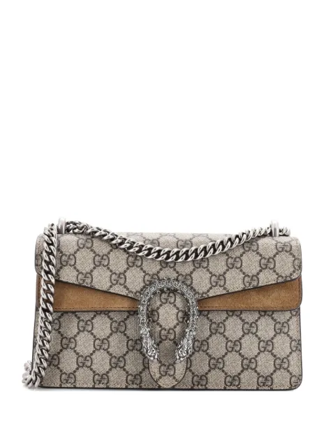 Gucci Pre-Owned Dionysus Bag GG Coated Canvas with Crystal Embellished Metal Small shoulder bag Brown R4892X3123A3M9KM