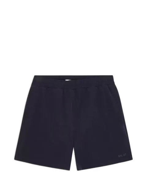 NN07 Holiday logo-embroidered swim shorts Blue HOLIDAY
