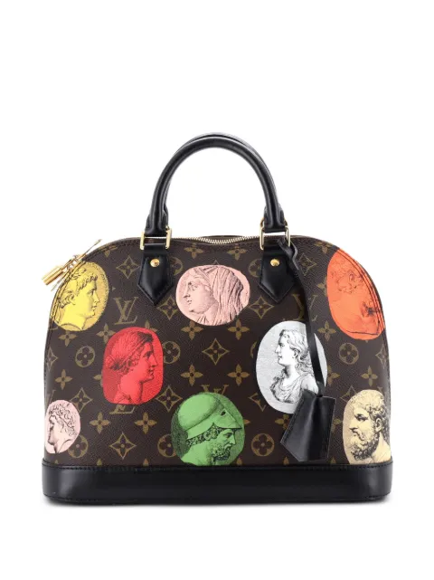 Louis Vuitton Pre-Owned Alma Handbag Limited Edition Fornasetti Cameo Monogram Canvas PM satchel Brown ZQQGM0V9LP3XS5KX