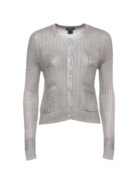 Avant Toi cable-knit cardigan Grey 226SD1722SLLVLH