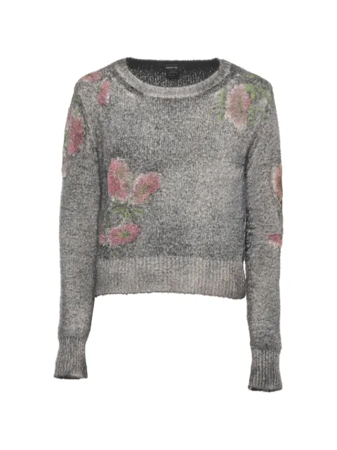 Avant Toi floral-embroidered sweater Grey 226SD1647BOTRVH