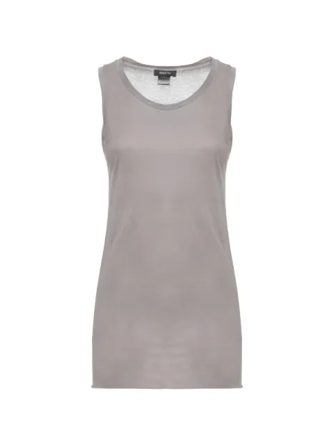 Avant Toi scoop-neck vest Grey 226SD2650JCO