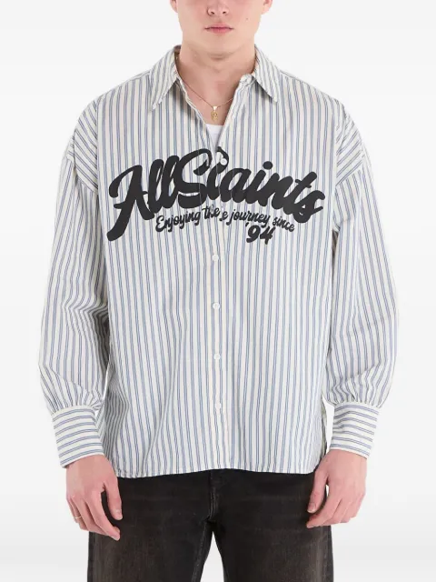 AllSaints Adrianne striped shirt White W060PE