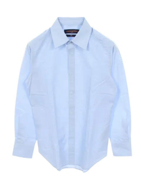 Louis Vuitton Pre-Owned 2010s Monogram flower shirt Blue 1061054