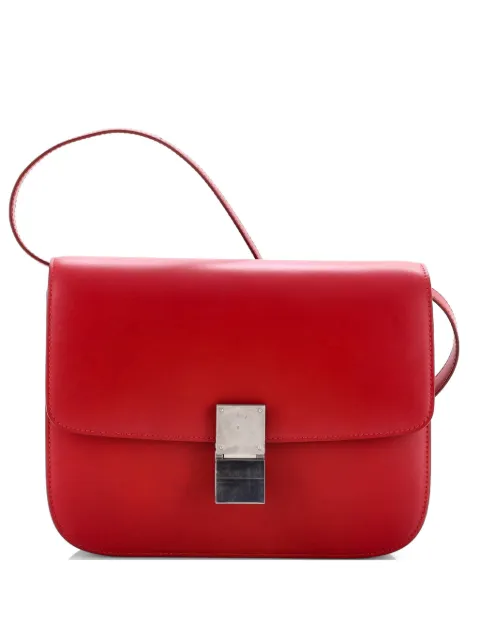 Celine Pre-Owned Classic Box Bag Smooth Leather Medium crossbody bag Red YP9RIHAFGPDKVPLY
