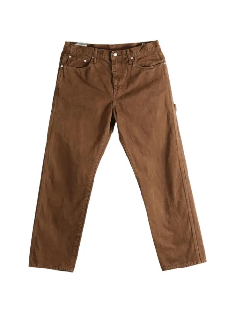 Vowels Overdyed Painter straight-leg jeans Brown PT045