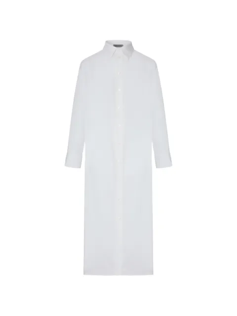 Balenciaga draped-back shirt dress White 872283TUM20