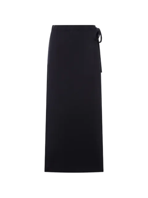 TOTEME wrap-style midi skirt Black 253WRB0287FB0447001