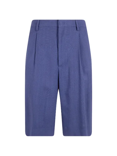 Tagliatore pleated tailored bermuda shorts Blue BEFFIE340159