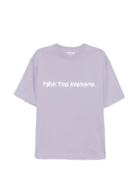 GEORGE. slogan-print cotton T-shirt Purple SHIFTG1TSHVY003