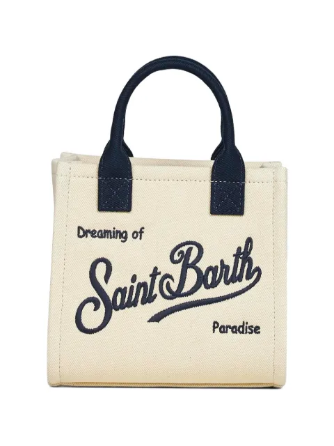 MC2 Saint Barth logo-embroidered Vanity shoulder bag Neutrals VANMI001