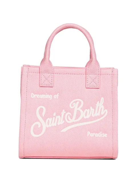 MC2 Saint Barth mini Vanity logo-embroidered tote bag Pink VANMI001
