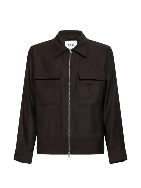 NN07 Alban zip-up jacket Brown 2521808526