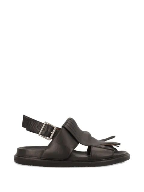 Marni Pre-Owned fringe slingback sandals Black MU26032149