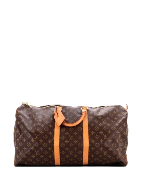 Louis Vuitton Pre-Owned Keepall Bag Monogram Canvas 55 travel bag Brown TKVLS1A2O80UEW4I