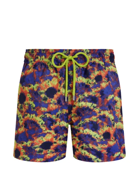 Vilebrequin sunflower-print packable swim shorts Multicolour MAHEJ322
