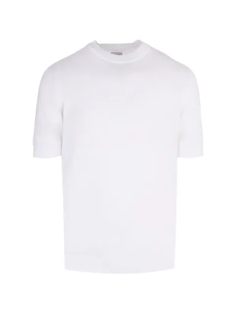 Pal Zileri pointelle-knit T-shirt White 9C3M0G554SM760