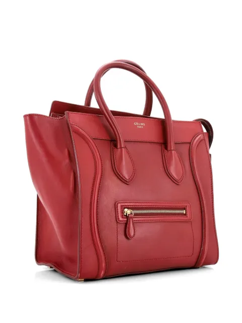 Celine Pre-Owned Luggage Bag Smooth Leather Mini tote bag Red SCPTC5SX1X7IIAVK