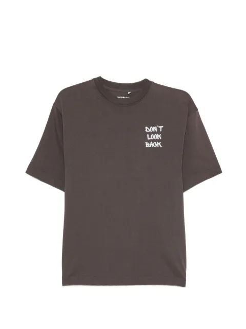 GEORGE. logo-print T-shirt Brown HITGTSHVY025