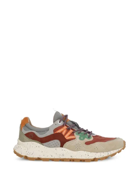 FLOWER MOUNTAIN Yamano 3 panelled sneakers Orange 2017818YAMANO32C49