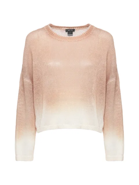 Avant Toi ombré-effect open-knit sweater Pink 226SD1663LSSVHLV00055