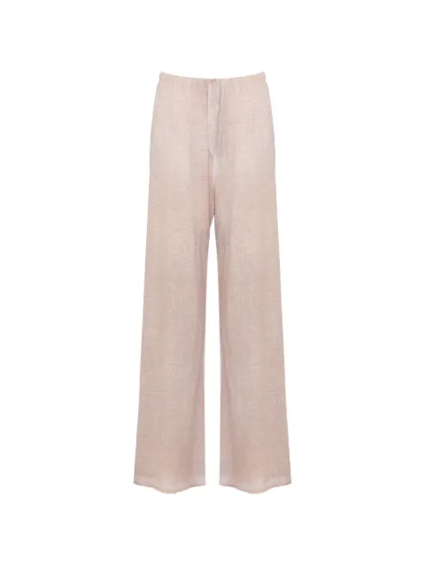 Avant Toi knit palazzo pants Neutrals 226SD2606JLIVLHV00055