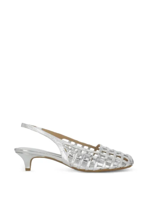 Ash 50mm Enji heeled pumps Silver ENJI